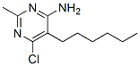 6-chloro-5-hexyl-2-methyl-pyrimidin-4-amine CAS#: 102207-69-2