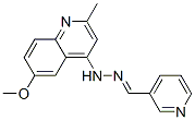 6-methoxy-2-methyl-N-(pyridin-3-ylmethylideneamino)quinolin-4-amine CAS#: 29125-41-5