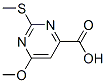 6-methoxy-2-methylsulfanyl-pyrimidine-4-carboxylic acid CAS#: 15584-03-9