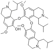 6-methoxy-8-[[6-methoxy-8-[[6-methoxy-2-methyl-1-(2-methylpropyl)-3,4- dihydro-1H-isoquinolin-7-yl]oxy]-2-methyl-1-(2-methylpropyl)-3,4-dihyd ro-1H-isoquinolin-7-yl]oxy]-2-methyl-1-(2-methylpropyl)-3,4-dihydro-1H -isoquinolin-7-ol CAS#: 2552-47-8