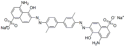 6,6'-[(3,3'-Dimethyl-1,1'-biphenyl-4,4'-diyl)bis(azo)]bis[4-amino-5-hydroxy-1-naphthalenesulfonic acid]disodium salt CAS#: 2609-87-2
