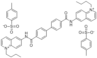 6,6'-(p,p'-Biphenylylenebis(carbonylimino))bis(1-butylquinolinium) ditosylate CAS#: 18430-43-8