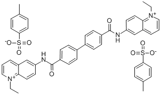 6,6'-(p,p'-Biphenylylenebis(carbonylimino))bis(1-ethylquinolinium) ditosylate CAS#: 18355-50-5