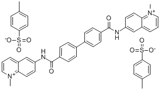 6,6'-(p,p'-Biphenylylenebis(carbonylimino))bis(1-methylquinolinium) ditosylate CAS#: 18355-52-7