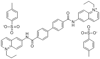 6,6'-(p,p'-Biphenylylenebis(carbonylimino))bis(1-propylquinolinium) ditosylate CAS#: 18355-45-8