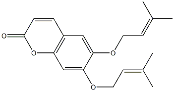 6,7-Bis[(3-methyl-2-buten-1-yl)oxy]-2H-1-benzopyran-2-one CAS#: 19723-20-7