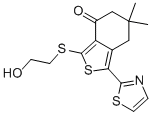 6,7-DIHYDRO-3-[(2-HYDROXYETHYL)THIO]-6,6-DIMETHYL-1-(2-THIAZOLYL)-BENZO[C]THIOPHEN-4(5H)-ONE CAS#: 207306-50-1