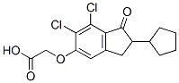 [(6,7-Dichloro-2-cyclopentyl-2,3-dihydro-1-oxo-1H-inden-5-yl)oxy]acetic acid CAS#: 27366-52-5
