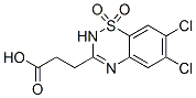 6,7-Dichloro-2H-1,2,4-benzothiadiazine-3-propanoic acid 1,1-dioxide CAS#: 101063-94-9