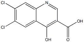 6,7-Dichloro-4-hydroxyquinoline-3-carboxylic acid CAS#: 26893-20-9