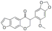 6,7-Dihydro-6-(6-methoxy-1,3-benzodioxol-5-yl)-5H-furo[3,2-g][1]benzopyran-5-one CAS#: 10091-02-8