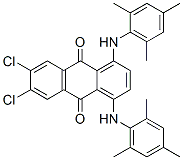 6,7-dichloro-1,4-bis(2,4,6-trimethylanilino)anthraquinone CAS#: 18038-98-7