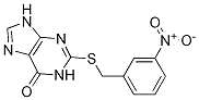 6H-Purin-6-one,1,9-dihydro-2-[[(3-nitrophenyl)Methyl]thio]- CAS#: 15870-55-0