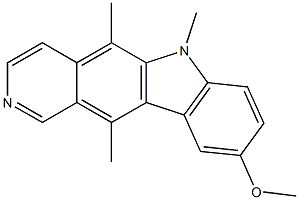 6H-Pyrido[4,3-b]carbazole,9-Methoxy-5,6,11-triMethyl- CAS#: 18073-32-0