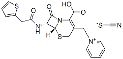 (6R-trans)-1-[[2-carboxy-8-oxo-7-[(2-thienylacetyl)amino]-5-thia-1-azabicyclo[4.2.0]oct-2-en-3-yl]methyl]pyridinium thiocyanate CAS#: 10353-05-6