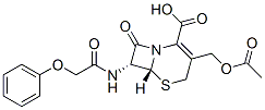 (6R,7R)-3-[(Acetyloxy)methyl]-8-oxo-7-[(phenoxyacetyl)amino]-5-thia-1-azabicyclo[4.2.0]octane-2-ene-2-carboxylic acid CAS#: 10390-44-0