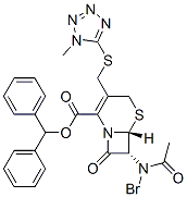 (6R,7R)-7-Bromoacetylamino-3-[(1-methyl-1H-tetrazol-5-ylthio)methyl]-8-oxo-5-thia-1-azabicyclo[4.2.0]oct-2-ene-2-carboxylic acid diphenylmethyl ester CAS#: 108408-68-0