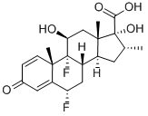 (6a,11b,16a,17a)-6,9-Difluoro-11,17-dihydroxy-16-methyl-3-oxoandrosta-1,4-diene-17-carboxylic acid CAS#: 28416-82-2