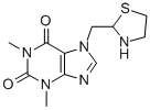 7-(1,3-thiazolidin-2-ylmethyl)theophylline CAS#: 103814-80-8