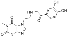 7-[2-[(3,4-Dihydroxyphenacyl)amino]ethyl]-3,7-dihydro-1,3-dimethyl-1H-purine-2,6-dione CAS#: 16289-61-5