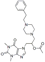 7-[2-Acetoxy-3-(4-phenethyl-1-piperazinyl)propyl]-1,3-dimethyl-7H-purine-2,6(1H,3H)-dione CAS#: 19977-18-5