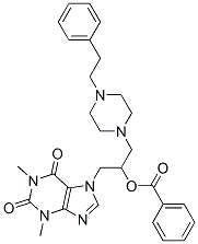 7-[2-(Benzoyloxy)-3-[4-(2-phenylethyl)-1-piperazinyl]propyl]-1,3-dimethyl-7H-purine-2,6(1H,3H)-dione CAS#: 20153-86-0