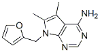 7-(2-FURYLMETHYL)-5,6-DIMETHYL-7H-PYRROLO[2,3-D]PYRIMIDIN-4-AMINE CAS#: 103026-12-6