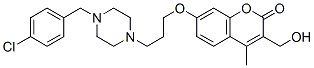 7-[3-[4-[(4-chlorophenyl)methyl]piperazin-1-yl]propoxy]-3-(hydroxymeth yl)-4-methyl-chromen-2-one CAS#: 102402-47-1