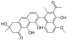 7-(3-Acetyl-4-hydroxy-5-methoxy-2-methyl-1-naphthalenyl)-3,4-dihydro-3,8,9-trihydroxy-3-methyl-1(2H)-anthracenone CAS#: 110232-14-9