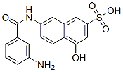 7-[(3-aminobenzoyl)amino]-4-hydroxynaphthalene-2-sulphonic acid CAS#: 118-50-3