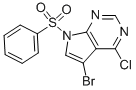 7-Benzenesulfonyl-5-bromo-4-chloro-7H-pyrrolo[2,3-d]pyrimidine CAS#: 252723-17-4