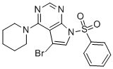 7-Benzenesulfonyl-5-bromo-4-piperidin-1-yl-7H-pyrrolo[2,3-d]pyrimidine CAS#: 252723-23-2