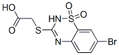 [[(7-Bromo-2H-1,2,4-benzothiadiazine 1,1-dioxide)-3-yl]thio]acetic acid CAS#: 114260-74-1