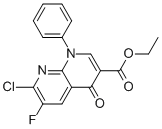 7-CHLORO-6-FLUORO-4-OXO-1-PHENYL-1,4-DIHYDRO-[1,8]NAPHTHYRIDINE-3-CARBOXYLIC ACID ETHYL ESTER CAS#: 100426-74-2