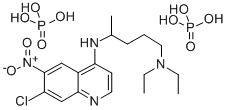 7-Chloro-4-((4-(diethylamino)-1-methylbutyl)amino)-6-nitroquinoline di phosphate CAS#: 102259-64-3
