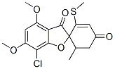 7-Chloro-4,6-dimethoxy-6'-methyl-2'-(methylthio)spiro[benzofuran-2(3H),1'-[2]cyclohexene]-3,4'-dione CAS#: 26881-62-9