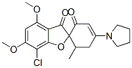 7-Chloro-4,6-dimethoxy-6'-methyl-4'-(1-pyrrolidinyl)spiro[benzofuran-2(3H),1'-[3]cyclohexene]-2',3-dione CAS#: 26942-69-8