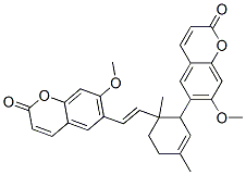7-Methoxy-6-[2-[2-(7-methoxy-2-oxo-2H-1-benzopyran-6-yl)-1,4-dimethyl-3-cyclohexen-1-yl]vinyl]-2H-1-benzopyran-2-one CAS#: 18458-66-7
