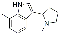 7-Methyl-3-(1-methyl-2-pyrrolidinyl)-1H-indole CAS#: 19137-72-5