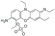 7-amino-3,6,10-triethyl-2-(ethylimino)-2,10-dihydrophenoxazin-5-ium perchlorate CAS#: 101896-25-7
