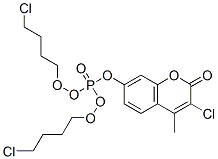7-[bis(4-chlorobutoxy)phosphoryloxy]-3-chloro-4-methyl-chromen-2-one CAS#: 14745-61-0