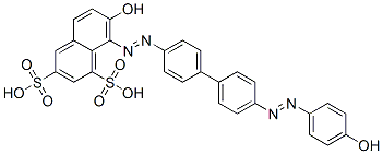 7-hydroxy-8-[[4'-[(4-hydroxyphenyl)azo][1,1'-biphenyl]-4-yl]azo]naphthalene-1,3-disulphonic acid CAS#: 117-33-9