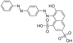 7-hydroxy-8-[[4-(phenylazo)phenyl]azo]naphthalene-1,3-disulphonic acid CAS#: 25317-39-9