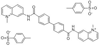 7,7'-(p,p'-Biphenylylenebis(carbonylimino))bis(1-methylquinolinium) ditosylate CAS#: 18355-53-8