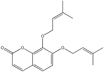 7,8-Bis[(3-methyl-2-buten-1-yl)oxy]-2H-1-benzopyran-2-one CAS#: 104311-21-9