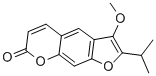 7H-Furo3,2-g1benzopyran-7-one, 3-methoxy-2-(1-methylethyl)- CAS#: 133-26-6