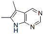 7H-Pyrrolo[2,3-d]pyrimidine, 5,6-dimethyl- (8CI) CAS#: 14623-26-8