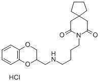 8-[4-(1,4-Benzodioxan-2-ylmethylamino)butyl]-8-azaspiro[4.5]decane-7,9-dione hydrochloride CAS#: 11377-33-6