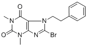 8-BROMO-1,3-DIMETHYL-7-PHENETHYL-2,3,6,7-TETRAHYDRO-1H-PURINE-2,6-DIONE CAS#: 228247-60-7