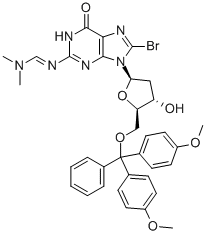8-BROMO-5'-O-(DIMETHOXYTRITYL)-N2-(DIMETHYLAMINOMETHYLIDENE)-2'-DEOXYGUANOSINE CAS#: 204582-53-6